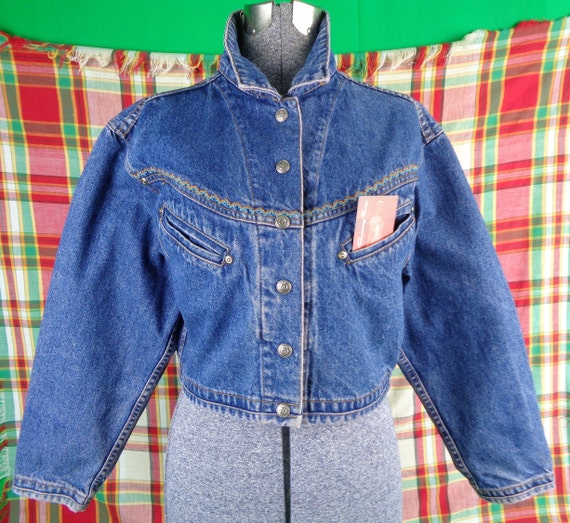 Vintage Retro Womens Girl Clothing Blue Jean Deni… - image 1