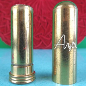 Vintage Retro Ayerfast Red Lipstick Tube Color Makeup Cosmetic 40s 50s Mid Century Clove Carnation Beauty Personal Care Collector Party Gift