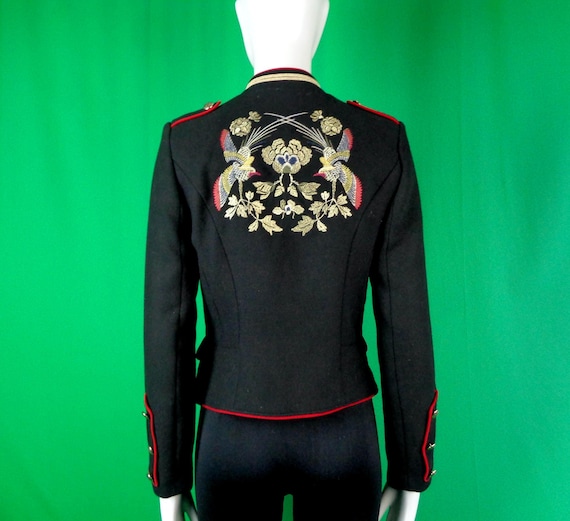 ZARA Trafaluc Embroidered Jacket: Blazer Outerwear Coat Gift Equestrian Military Majorette style