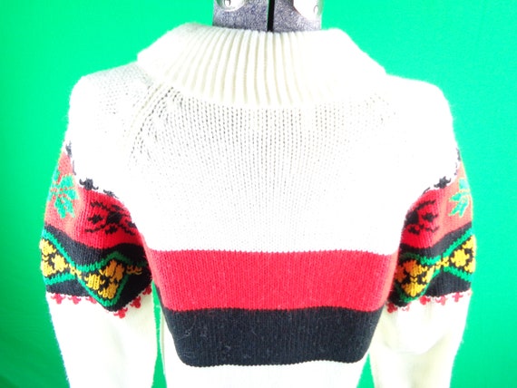 Vintage Retro Clothing Pullover Wool Sweater 1950… - image 9