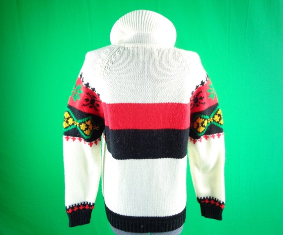 Vintage Retro Clothing Pullover Wool Sweater 1950… - image 8