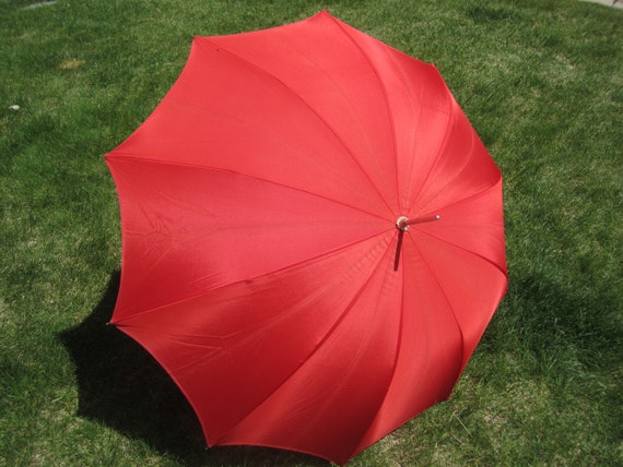 1950s 60s Vintage Mid Century Retro Umbrella Wome… - image 5