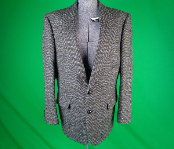 Men Boy Diplomat Clothing Wool Tweed Check Suit Jacket Coat Blazer