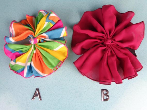 Vintage Retro Hair Accessorie Clip Bow Barrette Brooch Pin LG Statement 80s 90s Personal Care Bath Beauty Rainbow Wedding Evening Party Gift