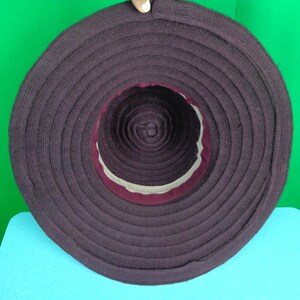 Purple Sun Handmade Casual Hat Bow Accent, Fold Brim (22.5") Chapel Capulet Fashion Accessory image 10