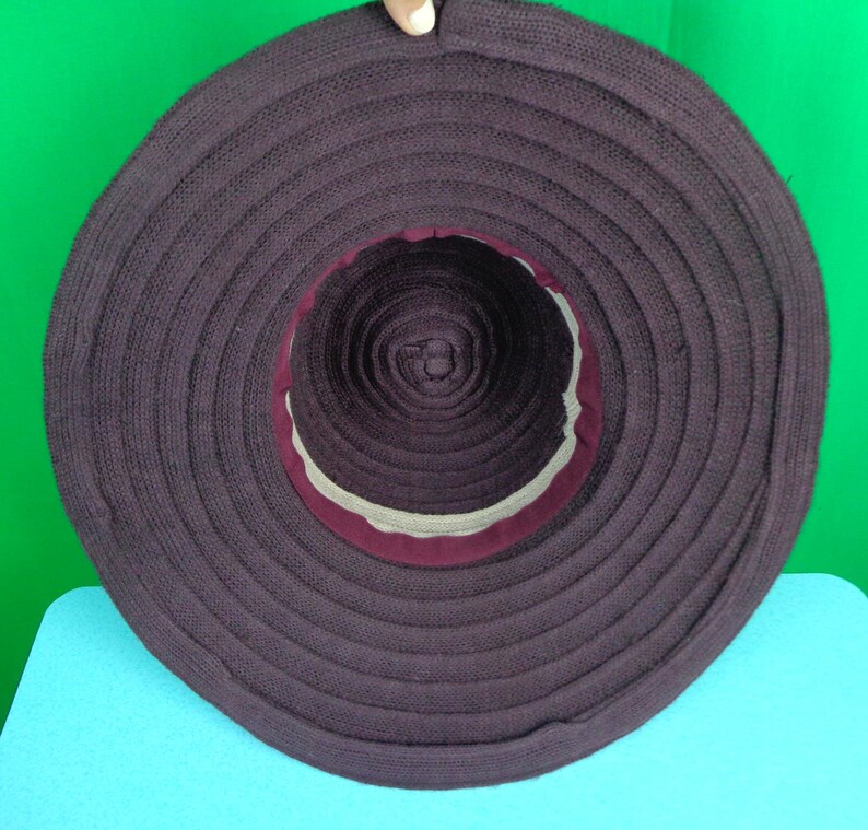 Purple Sun Handmade Casual Hat Bow Accent, Fold Brim (22.5") Chapel Capulet Fashion Accessory image 10