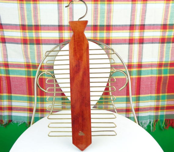 Vintage Retro Necktie Rack Hanger Bars Holder 1950s 1960s Mid Century Scarves Belts Jewelry Storage Organization Home Living Decor Gift