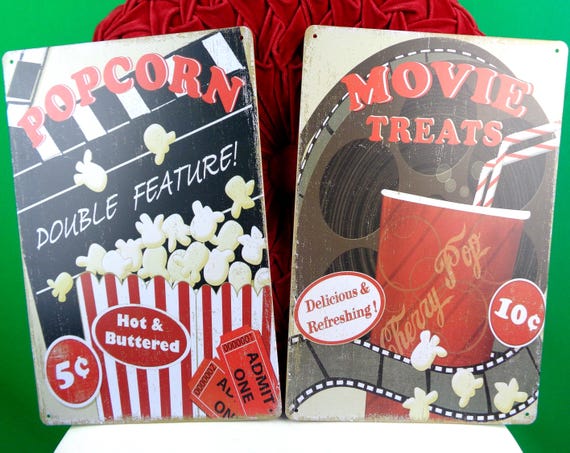 Vintage style Drive-In Movie Theater Tin Sign: Retro Wall Art Decor Gift Collectible Picture