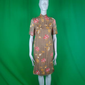 Vintage Retro Handmade Clothing Qipao Mandarin Cheongsam Japanese Dress 1950s 1960s Mid Century Small Traditional Shanghai Lily Formal Gift