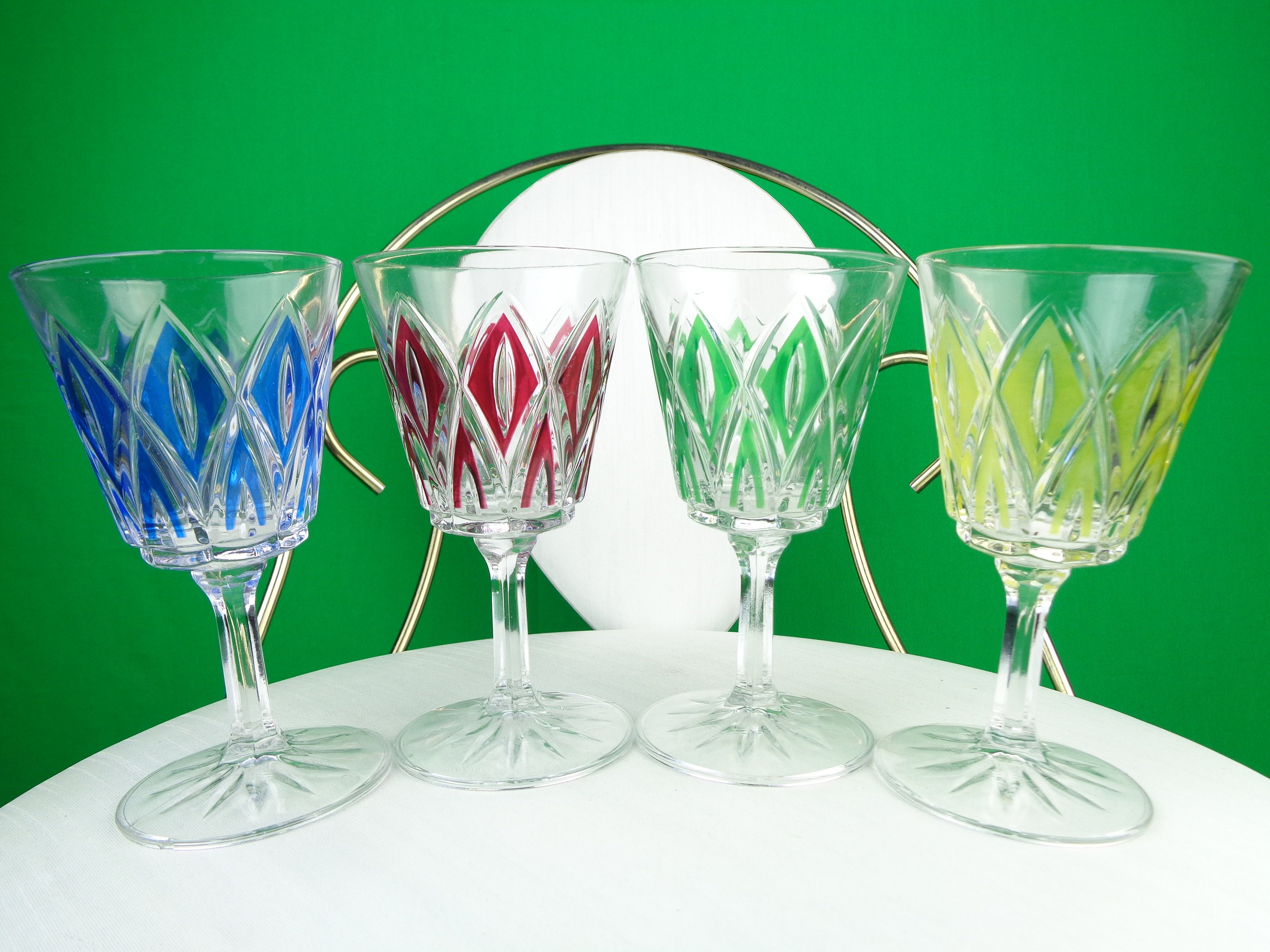 REIMS Aschenbecher Vintage 4er-set Deko Glas Design Selten -  Hong Kong