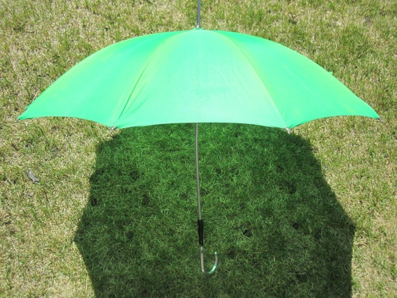 Womens Mens Rain Accessorie Green Umbrella Paraso… - image 4