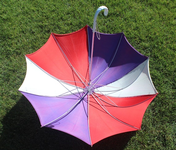 40s 50s WW2 Vintage Mid Century Umbrella Womens M… - image 2