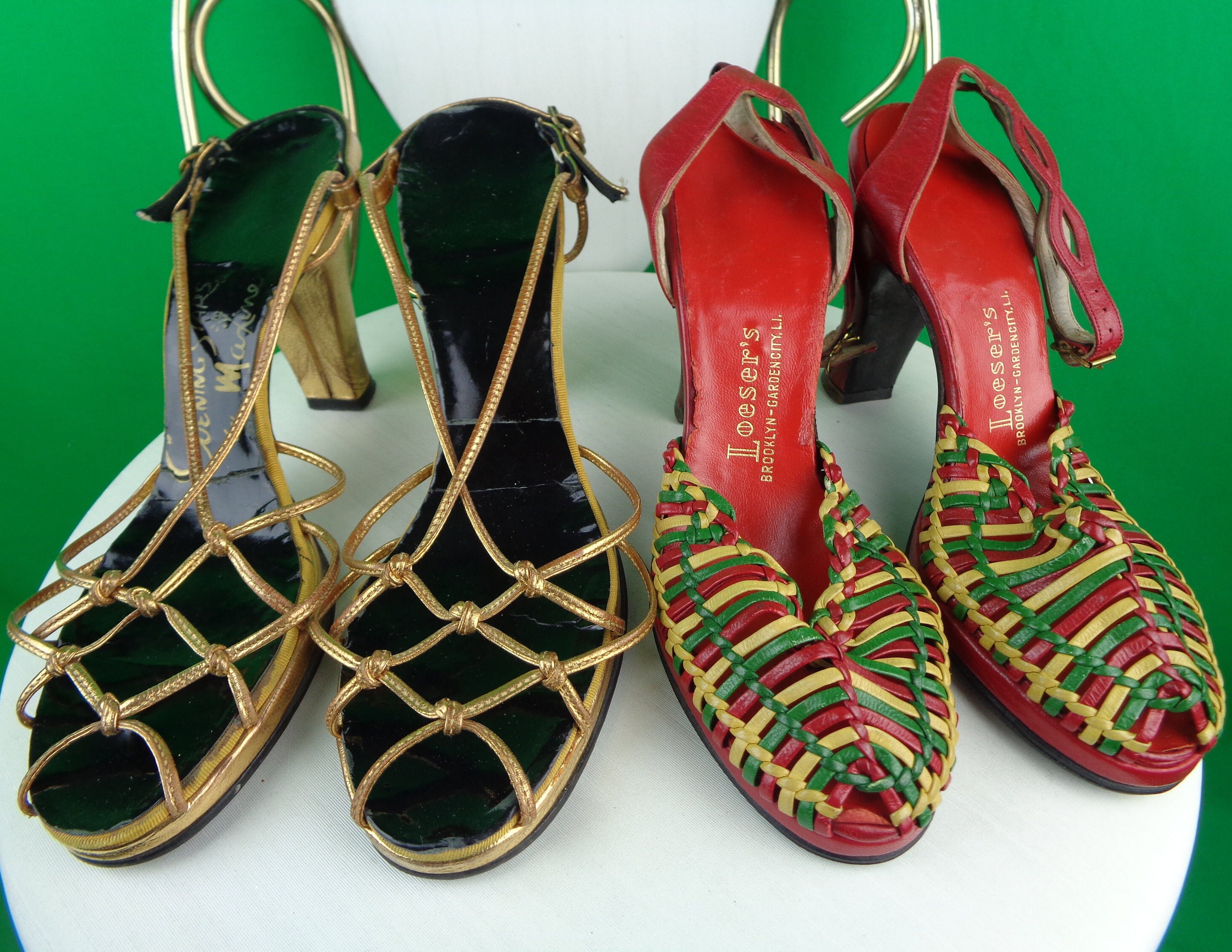 Vintage Retro Accessorie Strappy Pumps Sandals Shoes Heels Vintage Retro Accessorie Strappy Pumps Sandals Shoes Heels