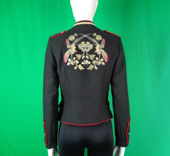 ZARA Trafaluc Embroidered Jacket: Blazer Outerwear Coat Gift Equestrian Military Majorette style