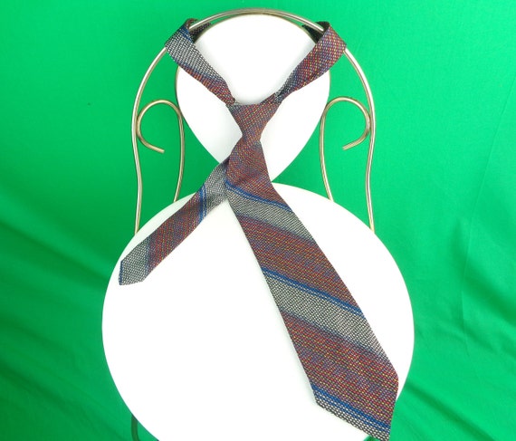 Men Self Necktie Accessorie 1940s 1950s WW2 Vinta… - image 7