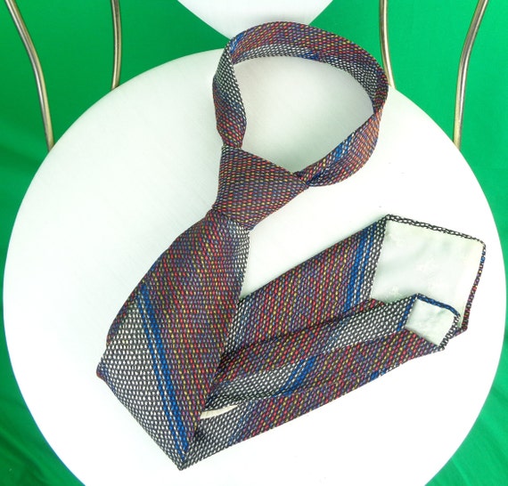 Men Self Necktie Accessorie 1940s 1950s WW2 Vinta… - image 1