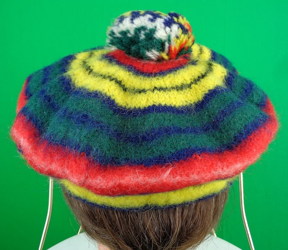 Vintage Retro Womens Girl Accessorie Wool Hat Ber… - image 3