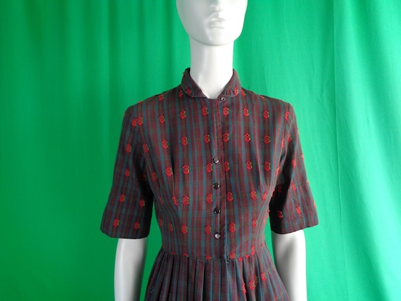 Vintage Retro Clothing Apparel Mod O Day California Shirt Shift Pleat Dress 1950s 60s Mid Century S Wedding Party Evening Formal Casual Gift