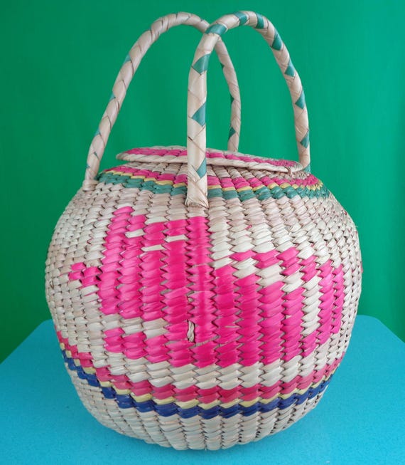 Vintage Retro Large Cat Straw Rattan Handbag Purse Top Handle Market Travel Basket Wedding Party Casual Gift Accessorie