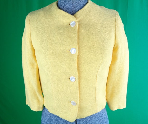 Womens Girls Clothing Dress Suit Jacket Yellow 19… - image 5