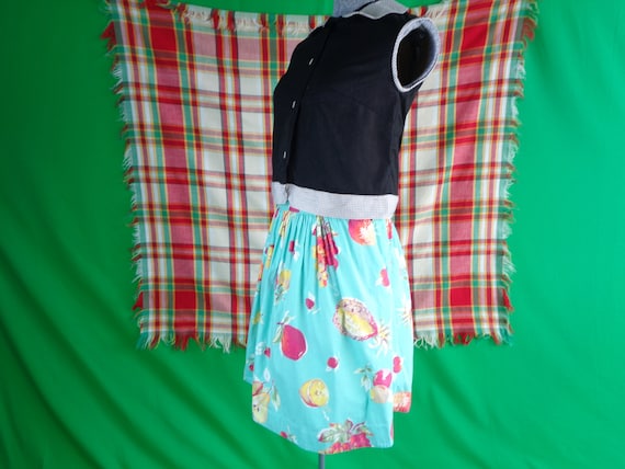 Vintage Retro Clothing Mini Scooter Skirt Cotton … - image 6