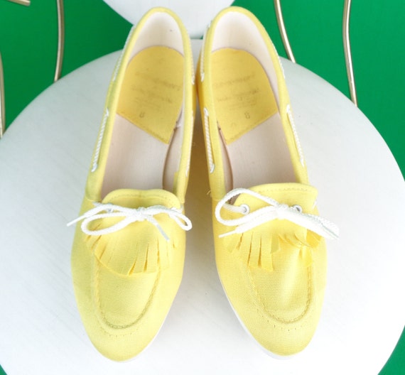 Girls yellow shop trainers