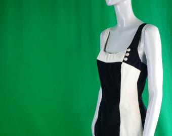 Costume da bagno vintage anni '40/'50, costume intero, abbigliamento da resort d'epoca, costume da bagno, moda