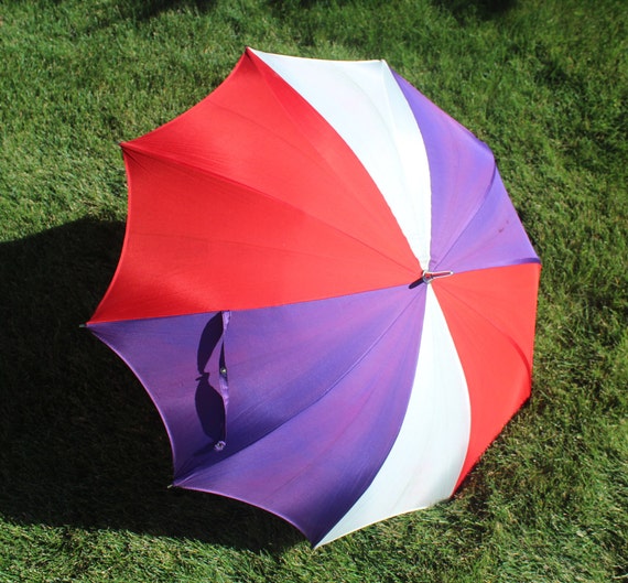 40s 50s WW2 Vintage Mid Century Umbrella Womens M… - image 3