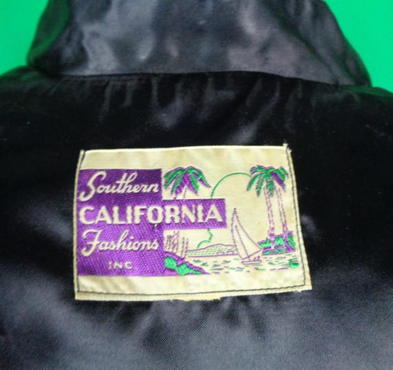 Vintage Retro Clothing California Fashion Asian Japanese Chinese Jacket Coat 40s 50s Mid Century XL Wedding Party Evening Formal Casual Gift