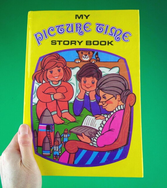 Vintage Retro Watson Children Kids Work Coloring Book 1960s 1970s Hard Cover School Games Learn Picture Story Time Gift Keepsake Mementos