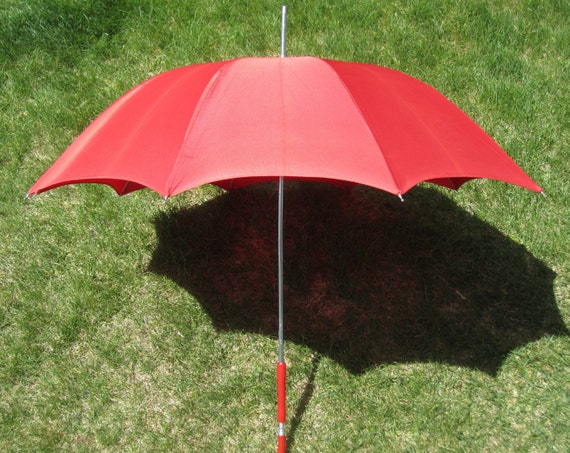 1950s 60s Vintage Mid Century Retro Umbrella Wome… - image 8