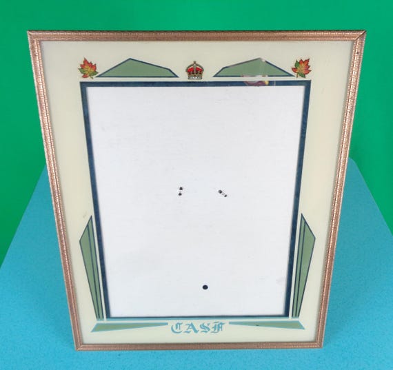 Vintage WW2 CASA Decorative Picture Frame 30s 40s LG Military Collector Mirror Portrait Home House Room Accent Decor Gift Keepsakes Mementos