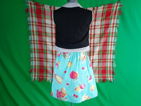 Vintage Retro Clothing Mini Scooter Skirt Cotton … - image 9