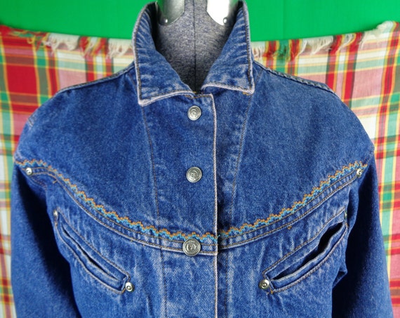 Vintage Retro Womens Girl Clothing Blue Jean Deni… - image 2