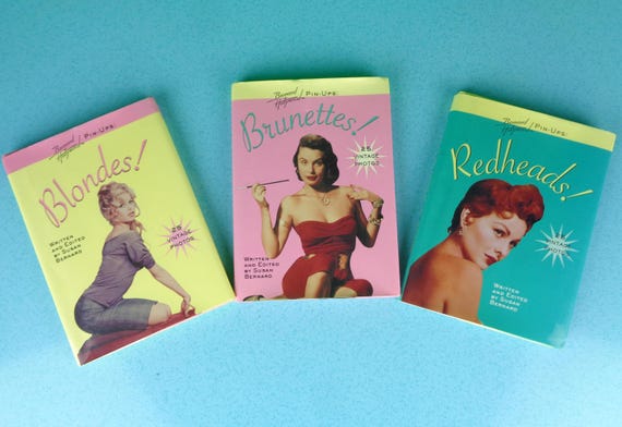 Vintage Retro 1995 Bernard Hollywood Warner Hard Cover Picture Pocket Books Movie Stars Collectible Keepsake Brunette Redhead Blonde Marilyn