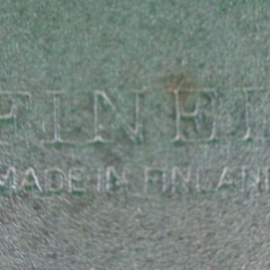 Vintage Retro Finel Stock Pot: 1960-70s Finland Cookware Transfer-ware Leafy Enamel Kitchen Decor Gift image 2