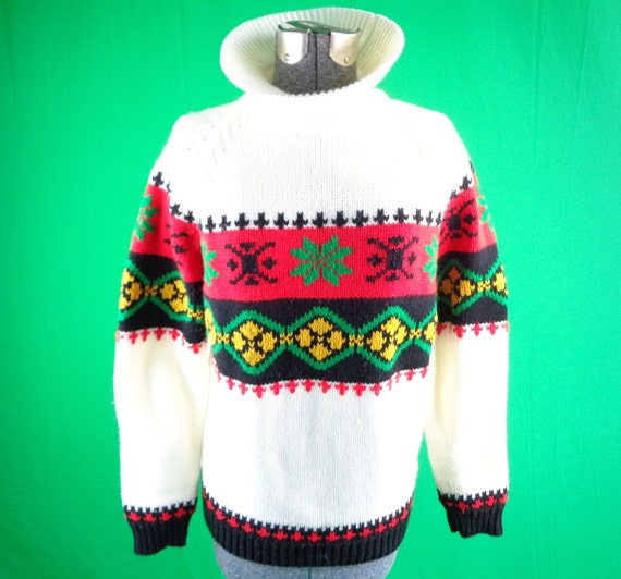 Vintage Retro Clothing Pullover Wool Sweater 1950… - image 1