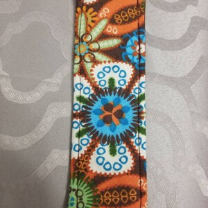 Earthy flowers Fabric Bookmark