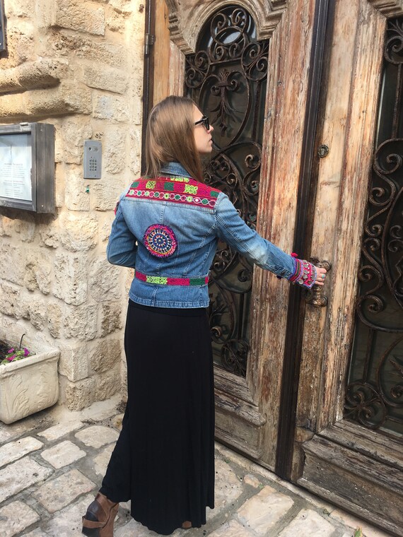 Tribal jeans denim jacket top