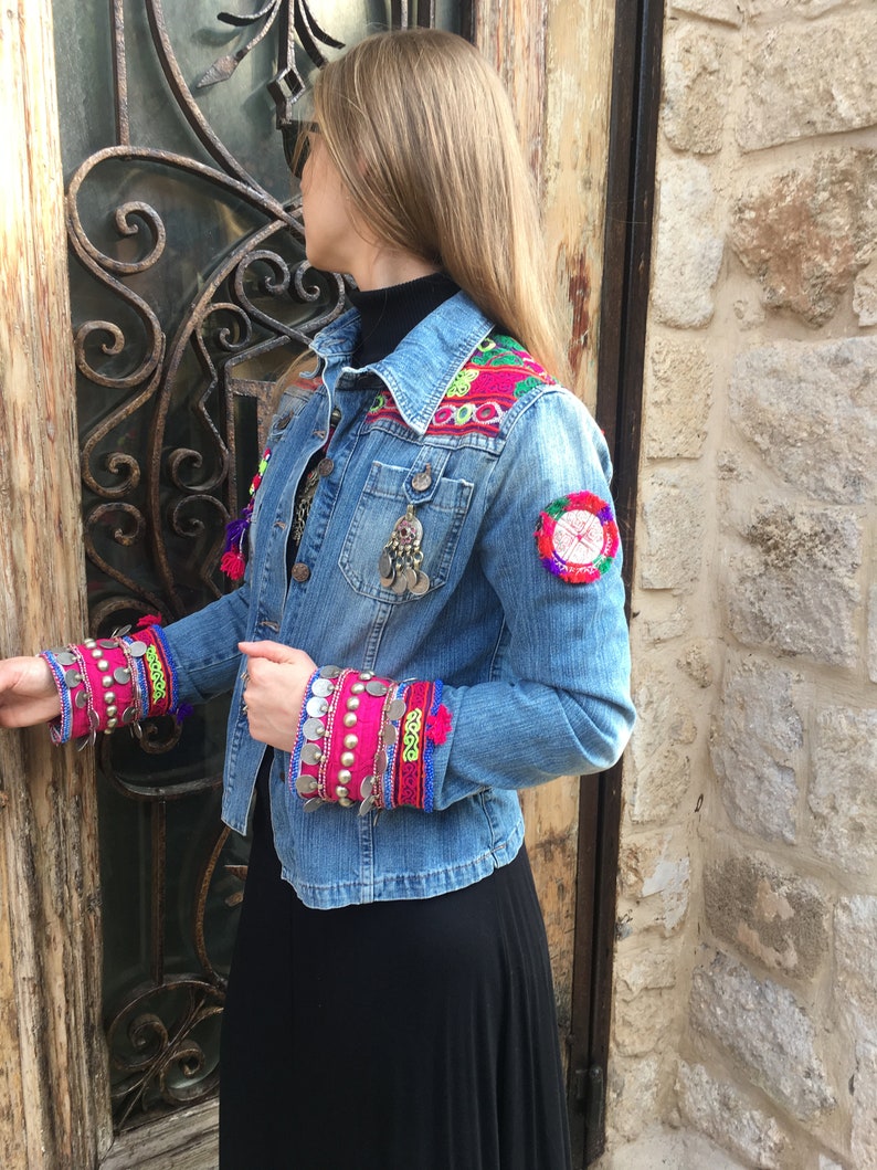 Ishita Ruch Bow Denim Jacket