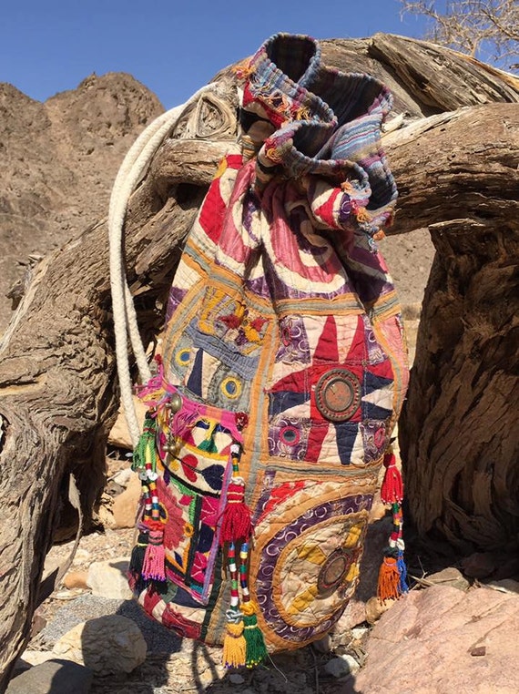 DERVISH Hippie Bohemian Vintage Banjara Tote Sack Overnight  display picture 1