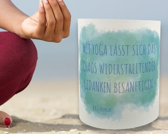 B.K.S. Iyengar wiederverwendbares Yoga-Licht Mit Yoga lässt sich das Chaos widerstreitender Gedanken besänftigen.