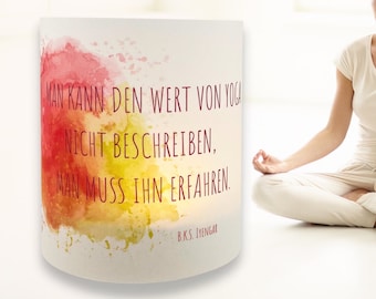 Yoga-Licht Iyengar Man kann den Wert von Yoga nicht beschreiben, man muss ihn erleben.