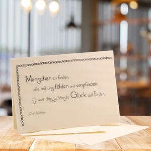 Kaartgedicht Geluk op aarde C. Spitteler