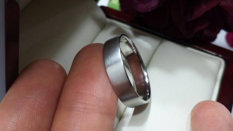 Platinum wedding band wedding ring 1mm 2mm 3mm 4mm 5mm 6mm 7mm 8mm 950 platinum ruthenium slim thin hammered satin polished matte brushed