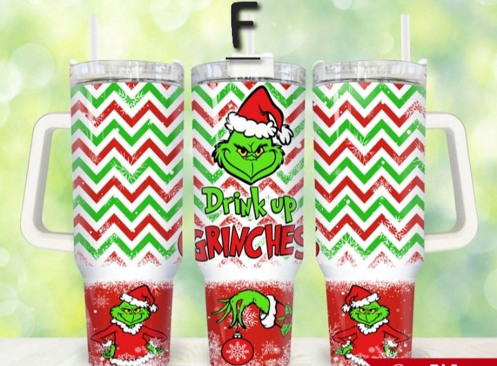 Grinch 40oz Cup With Handle - Queen B Home