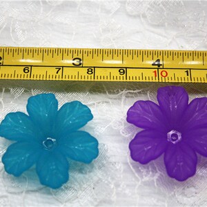 200pcs Colorful Transparent Acrylic Flower Beads DIY Bracelet Necklace Jewelry Spacers | SHEIN A