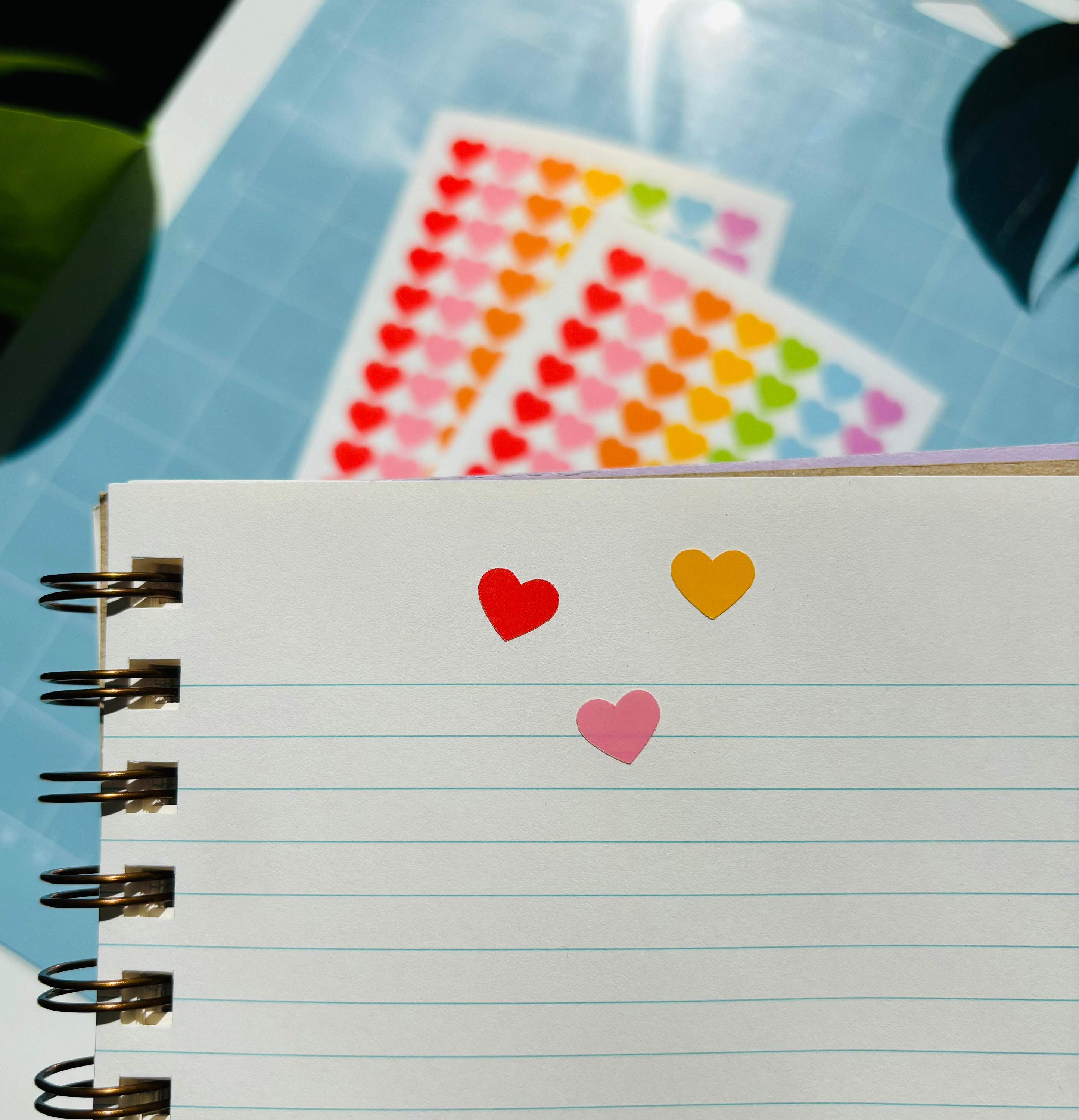 Rainbow Heart Sticker Sheets | Journaling Stickers, Planner Stickers ...