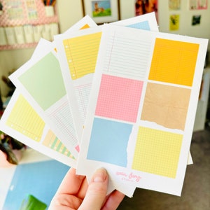 Vintage Paper Stickers | Journal, Planner Stickers, Pack of 4 - Etsy