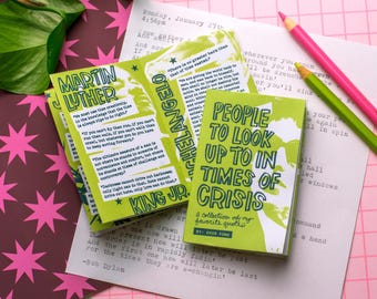 Menschen, zu denen man in Zeiten der Krise aufblicken sollte | Mini Zine